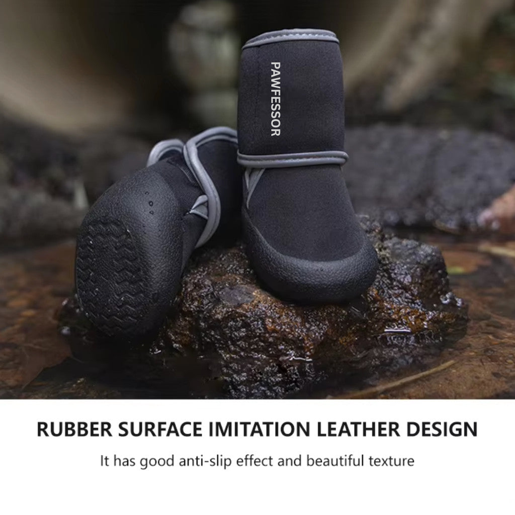 PAWFESSOR 360° Reflective Design Pet Dog Anti-slip Waterproof Shoes Sport Pet Boots