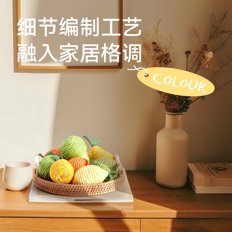 Fukumaru Paper Rope Cat Chasing Toy Chewable Paper Cat Teaser Wand Pet Toy Gift Box