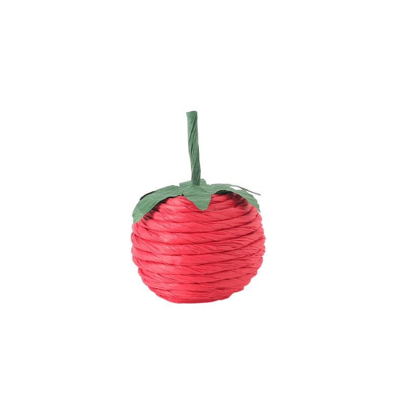 Fukumaru Paper Rope Cat Chasing Toy Chewable Paper Cat Teaser Wand Pet Toy Gift Box