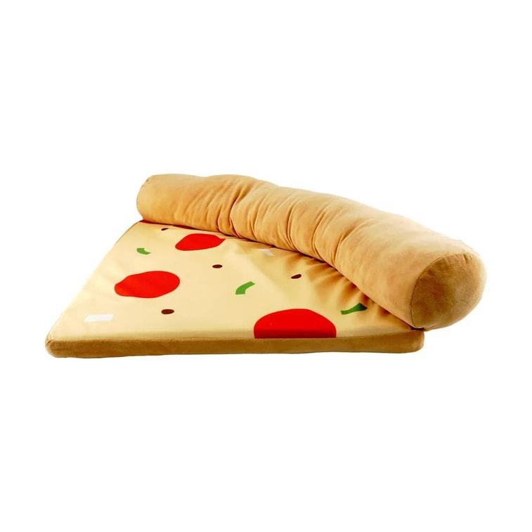 Fukumaru Pet Bed - Cat and Dog Bed, Pizza-Shaped Felt, Removable and Washable