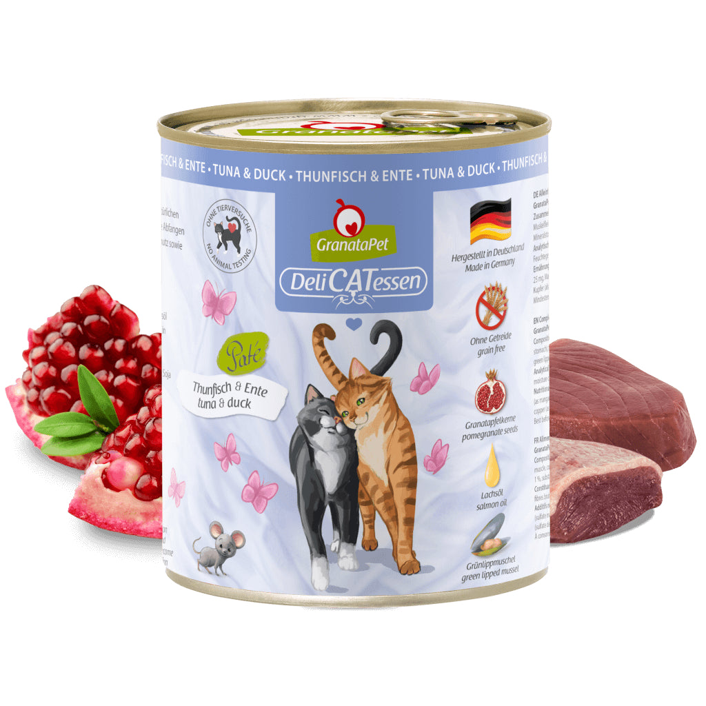 GranataPet DeliCATessen Tuna & Duck Cat Wet Food Complete Balanced Meal Made in Germany