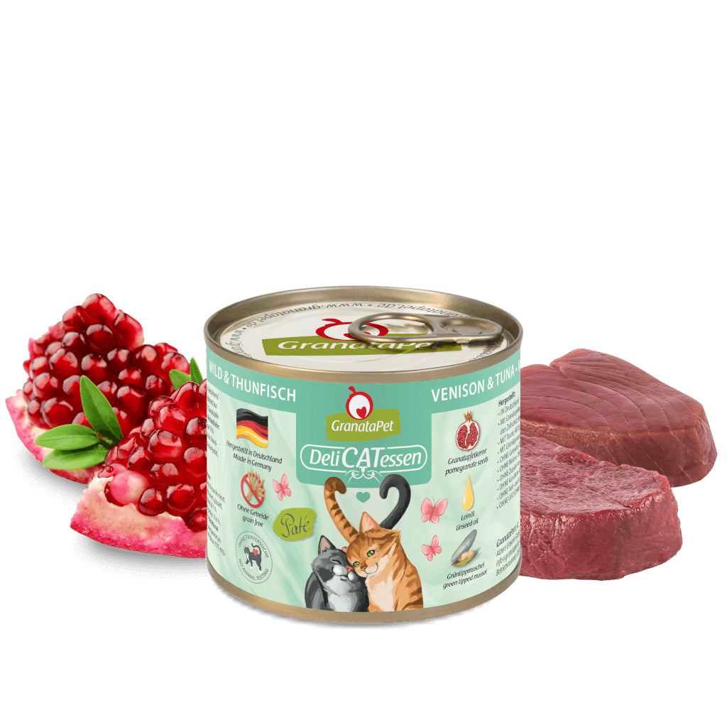 GranataPet DeliCATessen Wild game & tuna Cat Wet Food Complete Balanced Meal Made in Germany