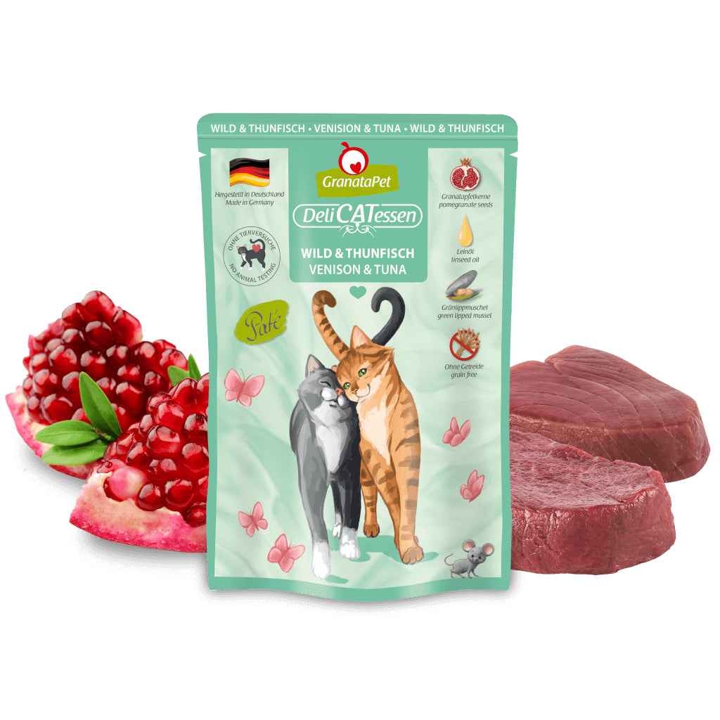 GranataPet DeliCATessen Wild game & tuna Cat Wet Food Complete Balanced Meal Made in Germany
