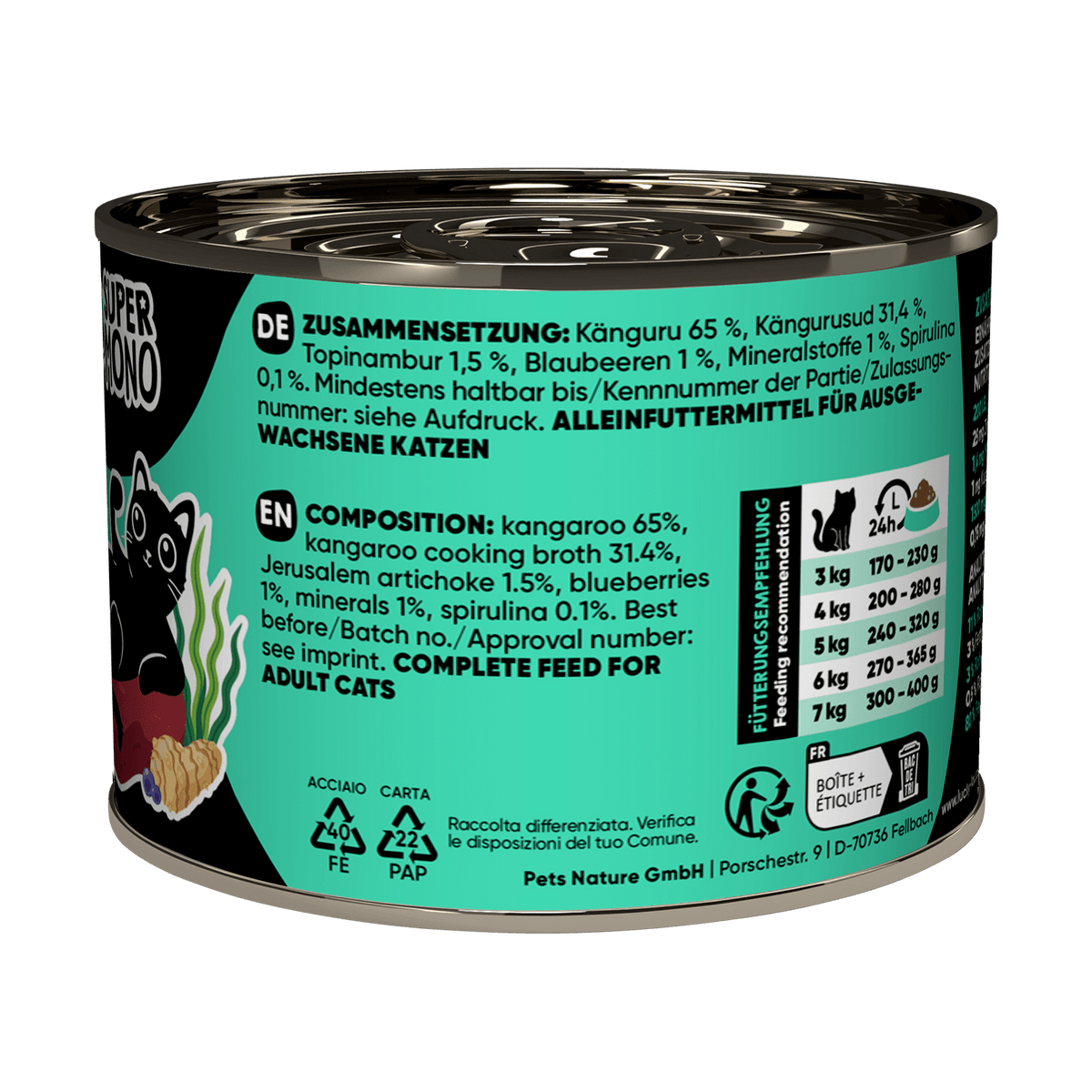 Lucky Lou® SuperMono² Made in Germany Completely Cat Wet Food 200g
