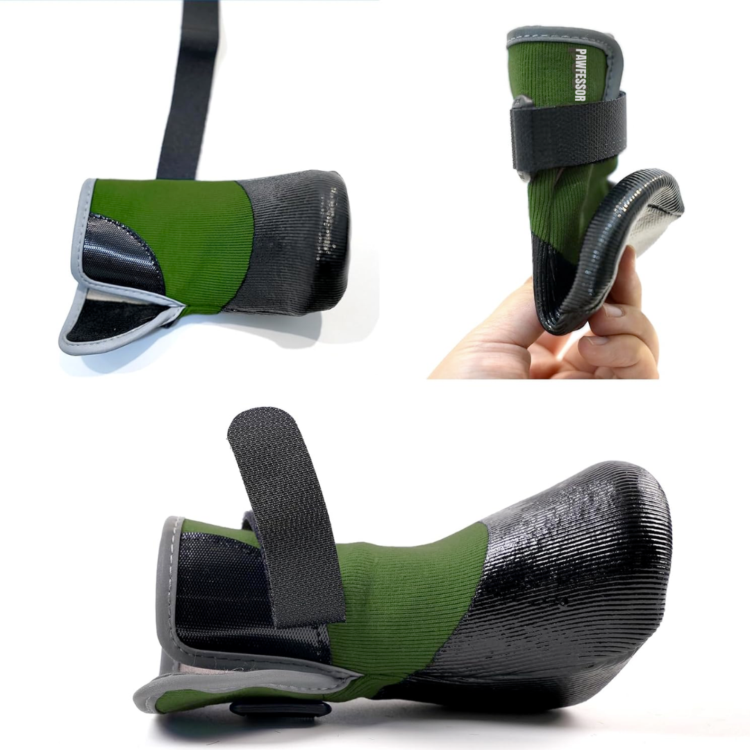 PAWFESSOR Dog Walking Shoes Boots  Waterproof Pet Socks Running Outdoor Shoe