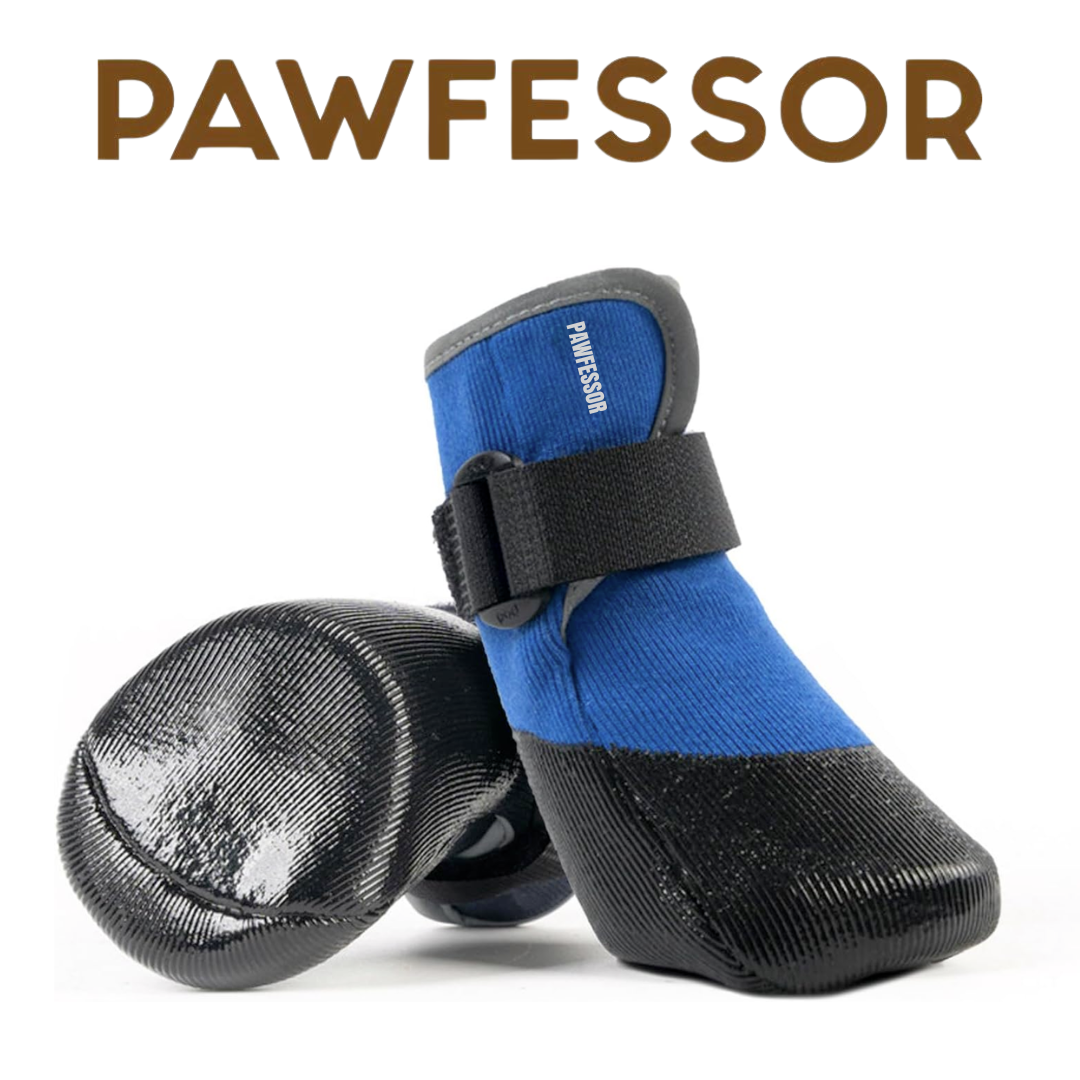 PAWFESSOR Dog Walking Shoes Boots  Waterproof Pet Socks Running Outdoor Shoe