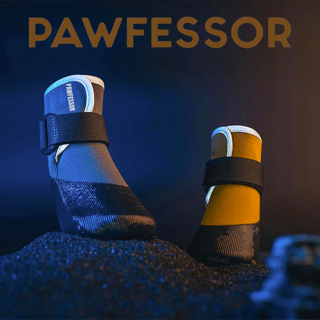 PAWFESSOR Dog Walking Shoes Boots  Waterproof Pet Socks Running Outdoor Shoe