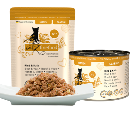 Catz Finefood CLASSIC KITTEN N° 07 Beef & Veal