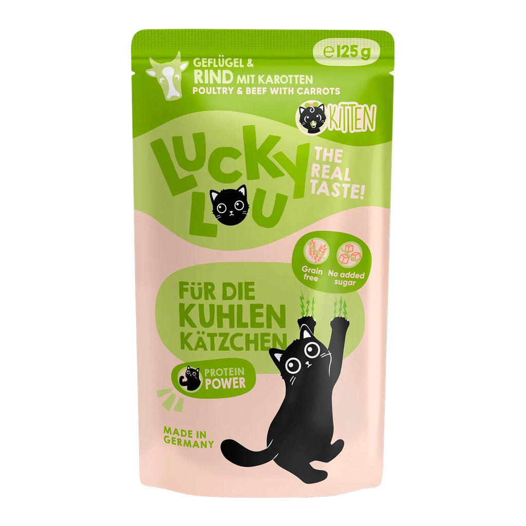 Lucky Lou® Lifestage Kitten 125g Pouch Made in Germany Completely Cat Wet Food