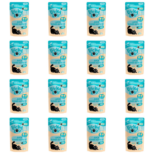 Lucky Lou® Lifestage 16 x 125g Pouches Bundle Deal Cat Completely Food Made in Germany Kitten Senior