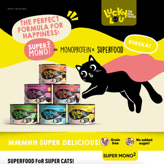 Lucky Lou® SuperMono² Made in Germany Completely Cat Wet Food 200g