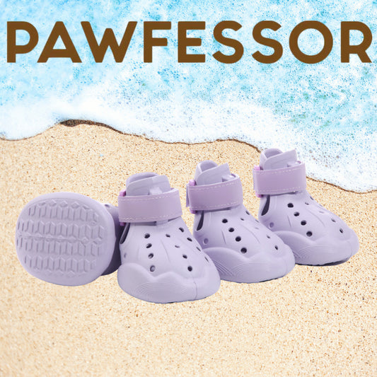 PAWFESSOR Classic Dog Beach Shoes Walking Paw Protector Pet Adjustable Puppy Boots