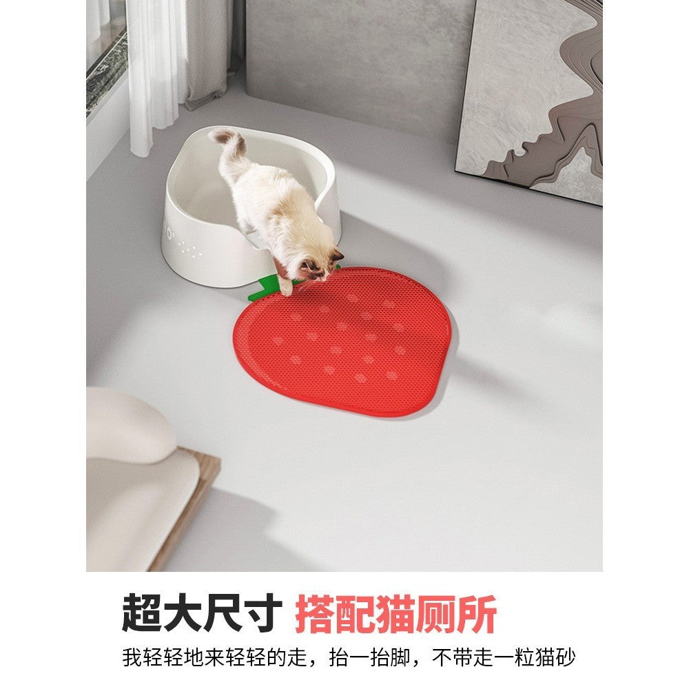 AiNO Strawberry Cat Litter Pad Large EVA Pet Toilet Pad