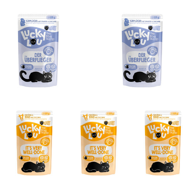 Lucky Lou® Lifestage Sterilized 125g Cat Wet Complete Food Pouch Made in Germany
