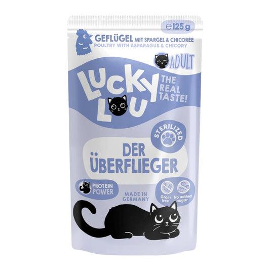 Lucky Lou® Lifestage Sterilized 125g Cat Wet Complete Food Pouch Made in Germany