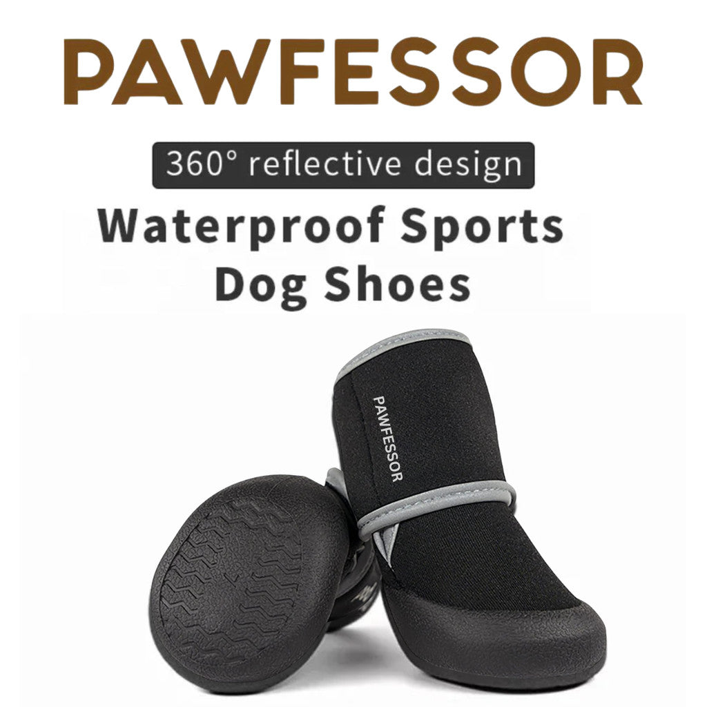 PAWFESSOR 360° Reflective Design Pet Dog Anti-slip Waterproof Shoes Sport Pet Boots