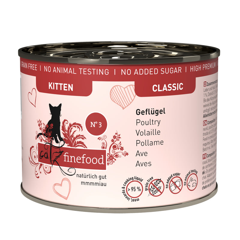 Catz Finefood CLASSIC KITTEN N° 03 poultry