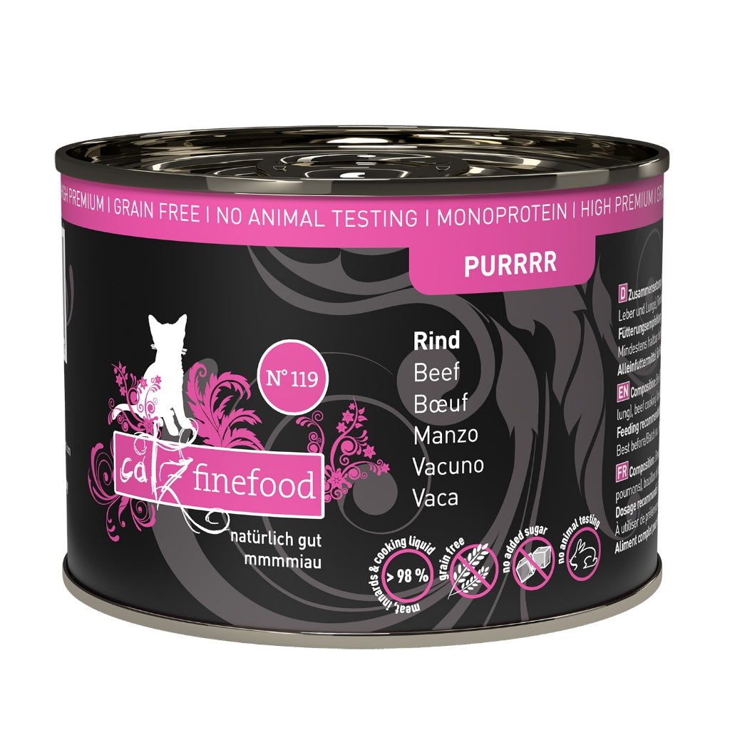 Catz Finefood PURRRR Cat Wet Food Completed Pet Can Canned Food 200g