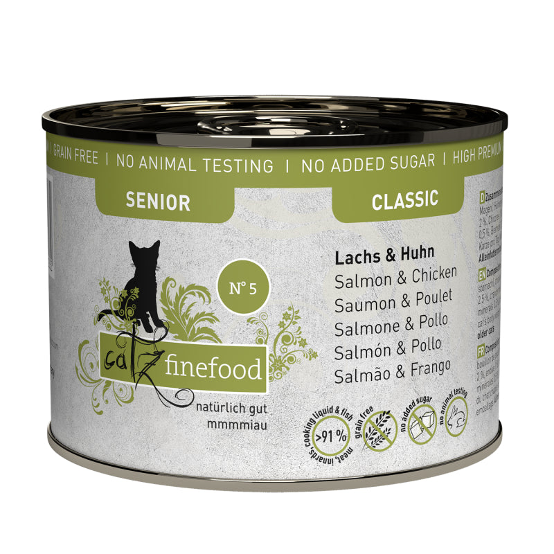 Catz Finefood CLASSIC SENIOR N° 5 Salmon & Chicken