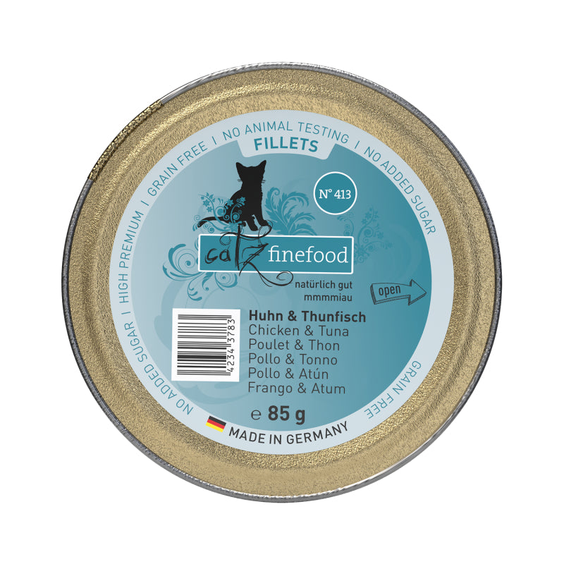 Catz Finefood Fillets N°413 - Chicken & Tuna in Jelly 85g