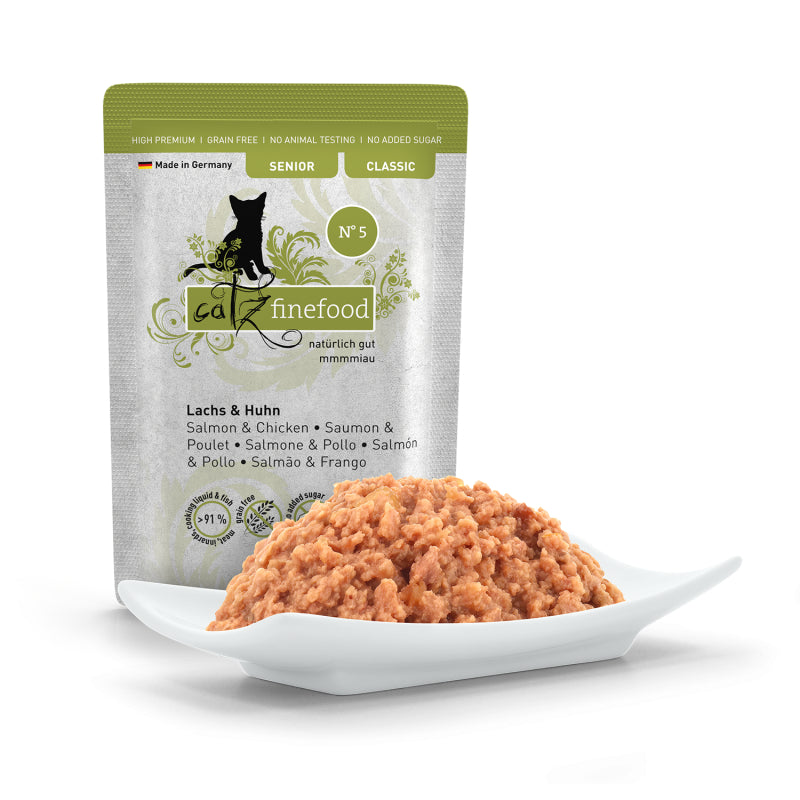 Catz Finefood CLASSIC SENIOR N° 5 Salmon & Chicken