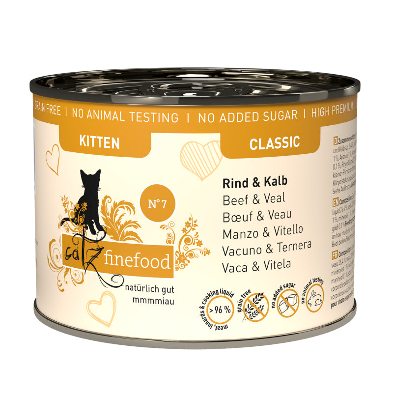 Catz Finefood CLASSIC KITTEN N° 07 Beef & Veal