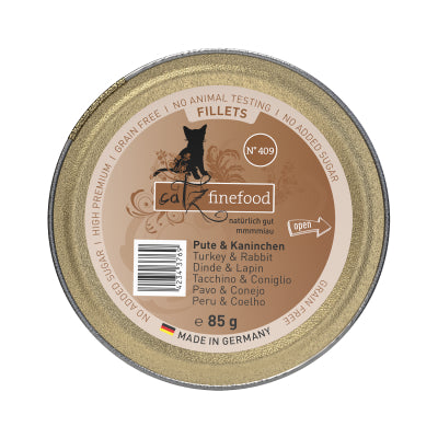 Catz Finefood Fillets N°409 - Turkey & Rabbit in Jelly 85g