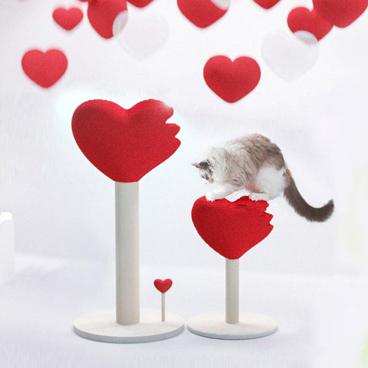 AiMOE AiNo Heart Cat Scratcher Scratch Post Sisal Pet Toy