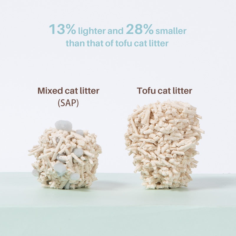 Fukumaru Mixed Cat Litter (SAP) 2.5kg 5.5lbs Polymeric Tofu Mixed Cat Litter Pet Toilet Fuwan