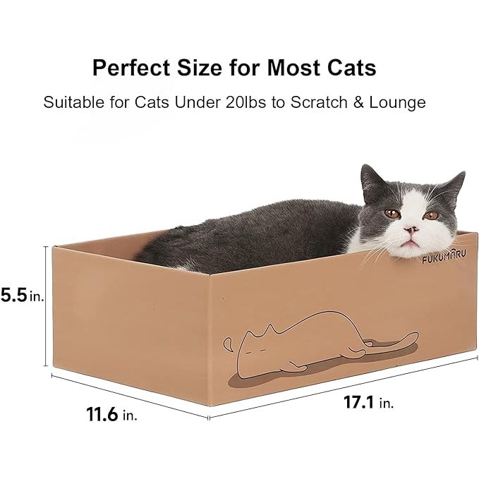 Fukumaru 5 PCS Cat Scratching Boards Scratcher Box Cat Toy Pet Bed Furniture