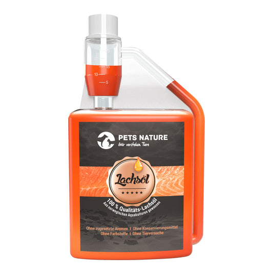 Pets Nature Salmon Oil 250ml 100% Pure Supplemental for Cat and Dog Feed Additive