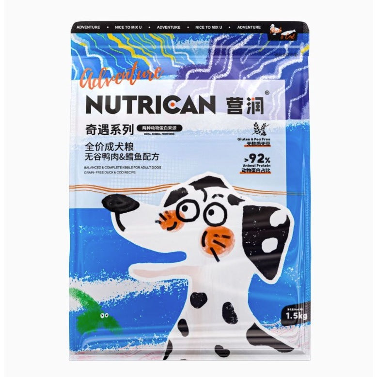 Nutrican Enrun Dog Kibble Adventure Series for Medium Large Breed Adult Dogs Dry Pet Food