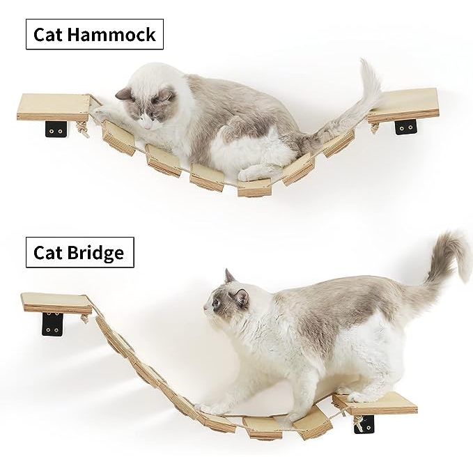 Fukumaru Cat Bridge Wall Mounted Shlef Climbing Step DIY Cat highway Ladder