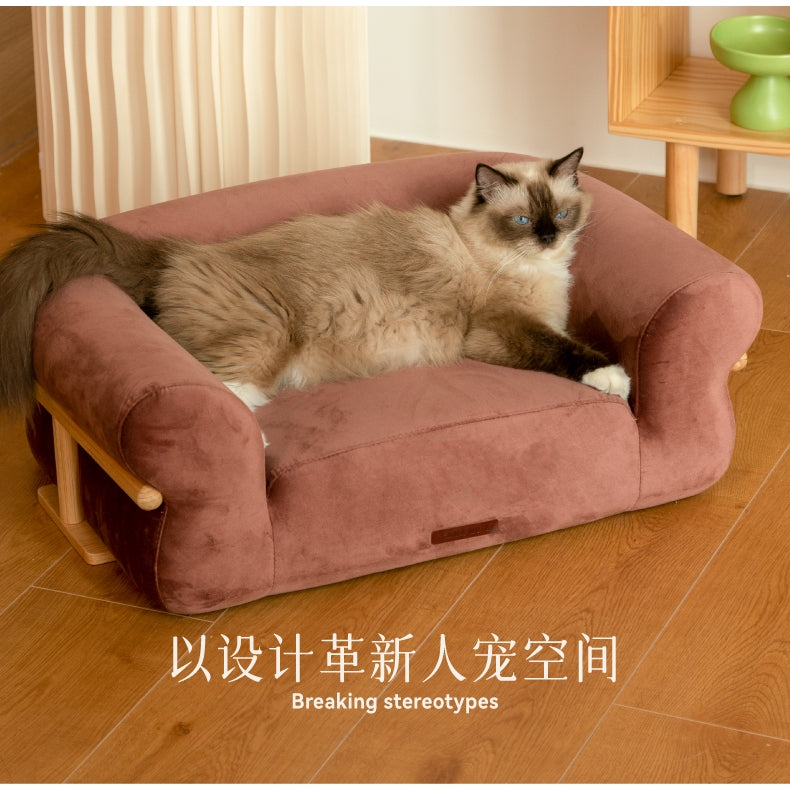 KAMA MUTA Bread Pet Bed Toast Cat Dog Sofa Furniture Solid Wood