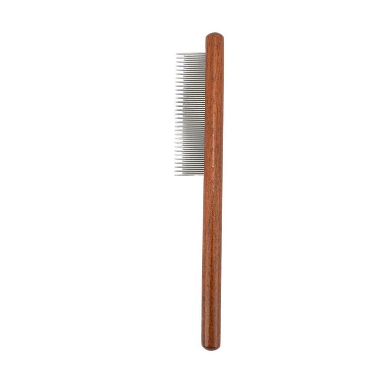 Fukumaru Cat Comb for Long-Haired Cats Fine Tooth Pin Comb for Tangling and Shedding Pet Comb with High and Low Teeth