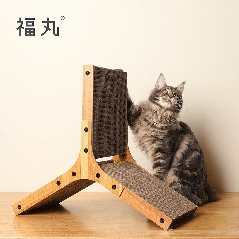 Fukumaru 3D Cat Scratching Board Windmill Design Corrugated Paper Cat Scratcher Toy