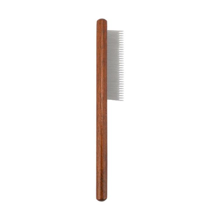 Fukumaru Cat Comb for Long-Haired Cats Fine Tooth Pin Comb for Tangling and Shedding Pet Comb with High and Low Teeth