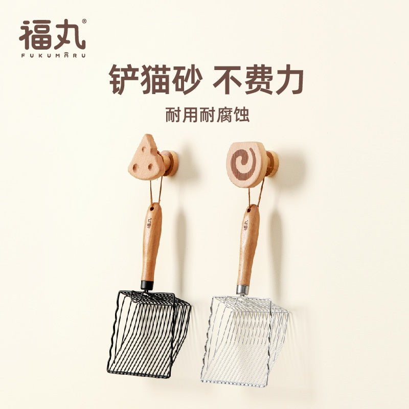 Fukumaru Upgraded Metal Cat Litter Scoop Effortless & Quick Sand Straining