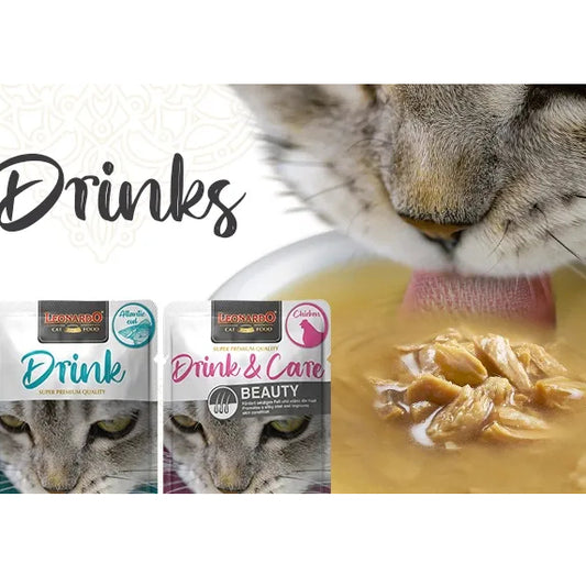 Leonardo Drinks 40g Pouch Soup for Cat Made in Germany Bewital Chicken Drink