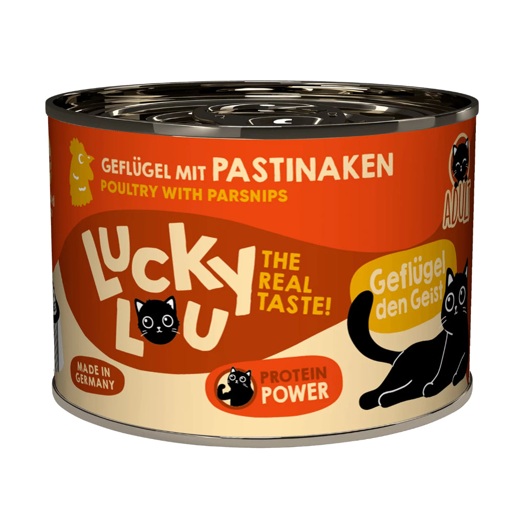 Lucky Lou Wet Food Life Stage Complete Balanced Cat Food Made in Germany 200g Kitten Senior