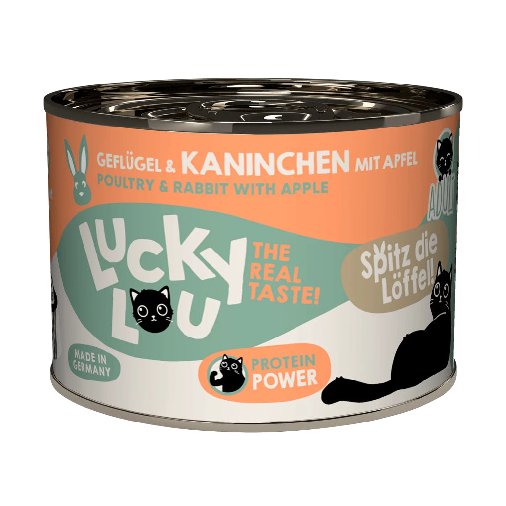 Lucky Lou Wet Food Life Stage Complete Balanced Cat Food Made in Germany 200g Kitten Senior