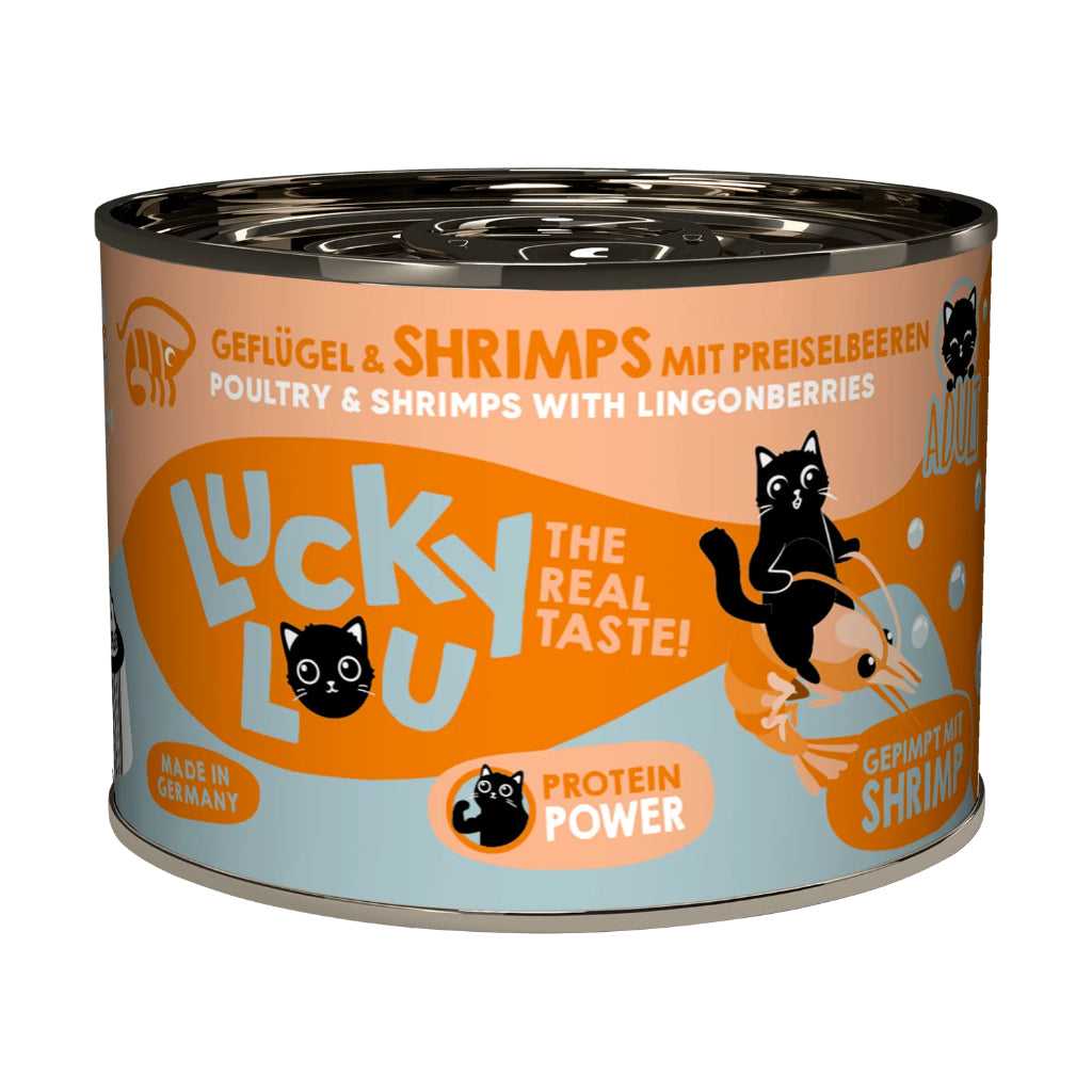 Lucky Lou Wet Food Life Stage Complete Balanced Cat Food Made in Germany 200g Kitten Senior