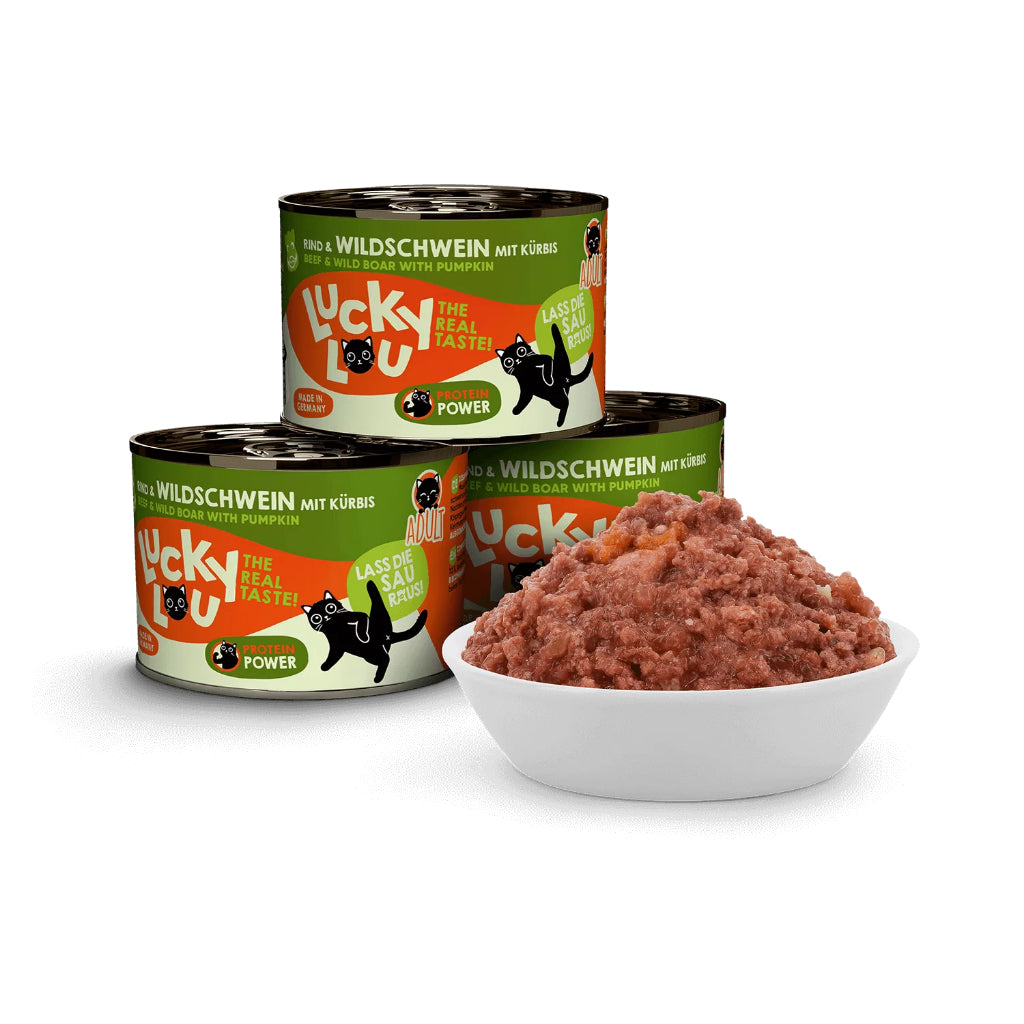 Lucky Lou Wet Food Life Stage Bundle 6*200g Complete Balanced Cat Food Made in Germany Kitten Senior