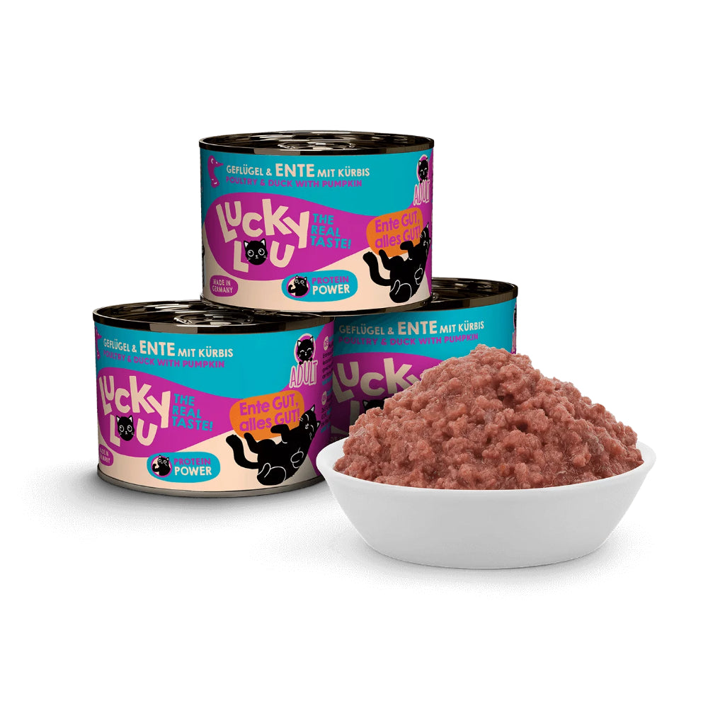 Lucky Lou Wet Food Life Stage Bundle 6*200g Complete Balanced Cat Food Made in Germany Kitten Senior