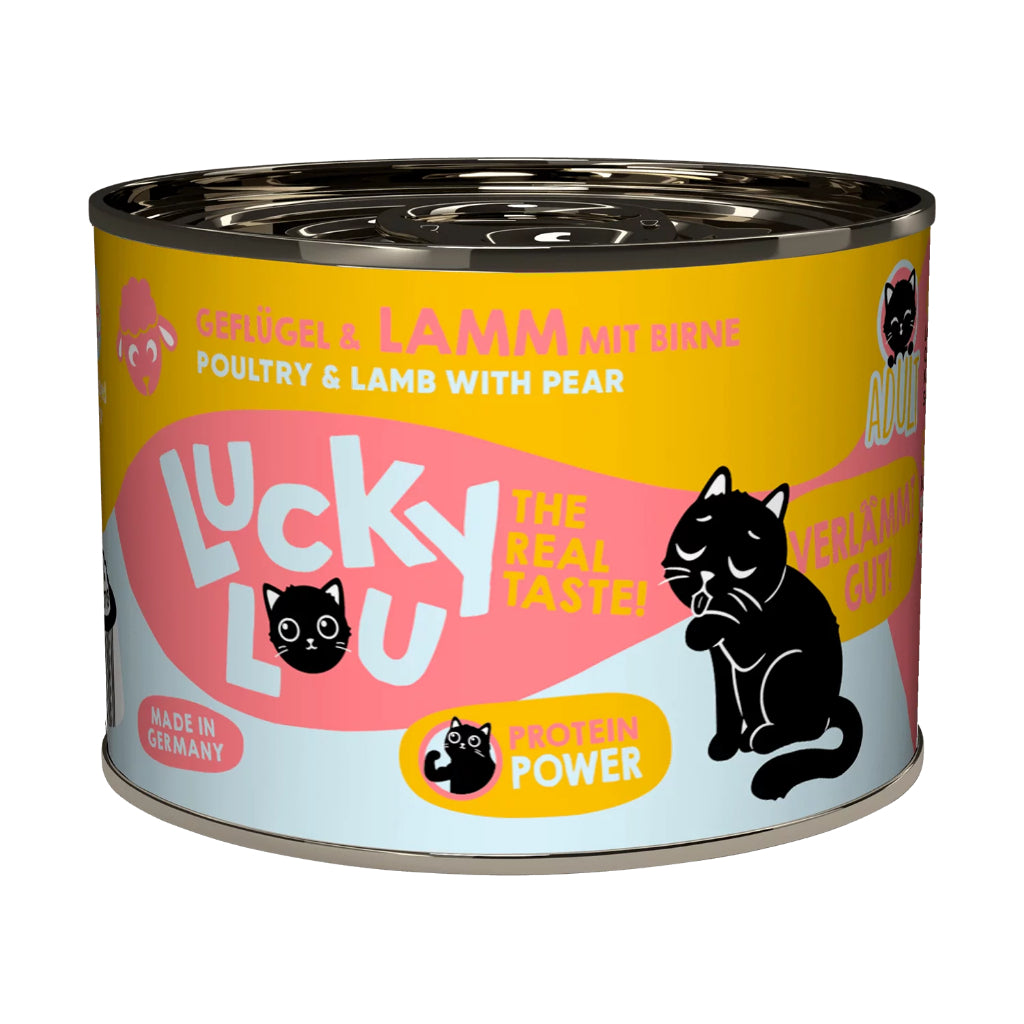 Lucky Lou Wet Food Life Stage Complete Balanced Cat Food Made in Germany 200g Kitten Senior