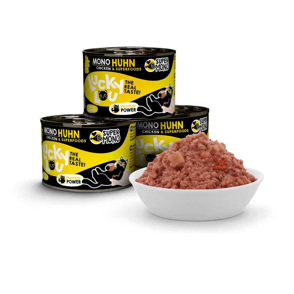 Lucky Lou Supermono Bundle Deal 125g*16 200g*6 Cat Wet Food Single Protein Complete Balanced Food