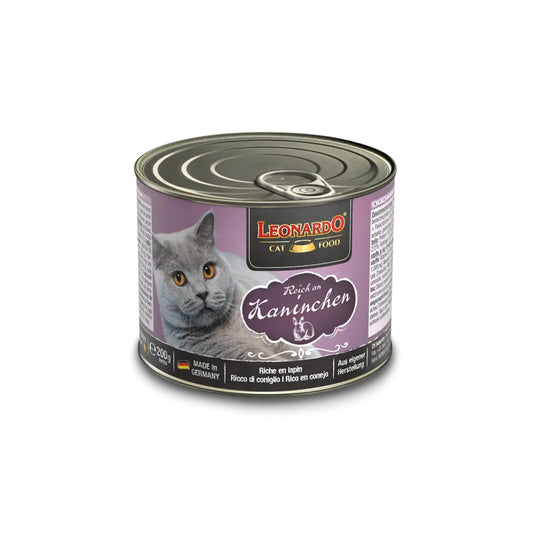 Leonardo Cat Food Quaity Selection Can 200g Wet Food Completed Balanced Wet Food Made in Germany