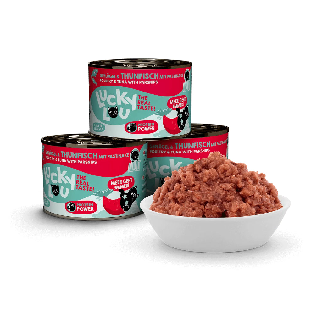Lucky Lou Wet Food Life Stage Bundle 6*200g Complete Balanced Cat Food Made in Germany Kitten Senior