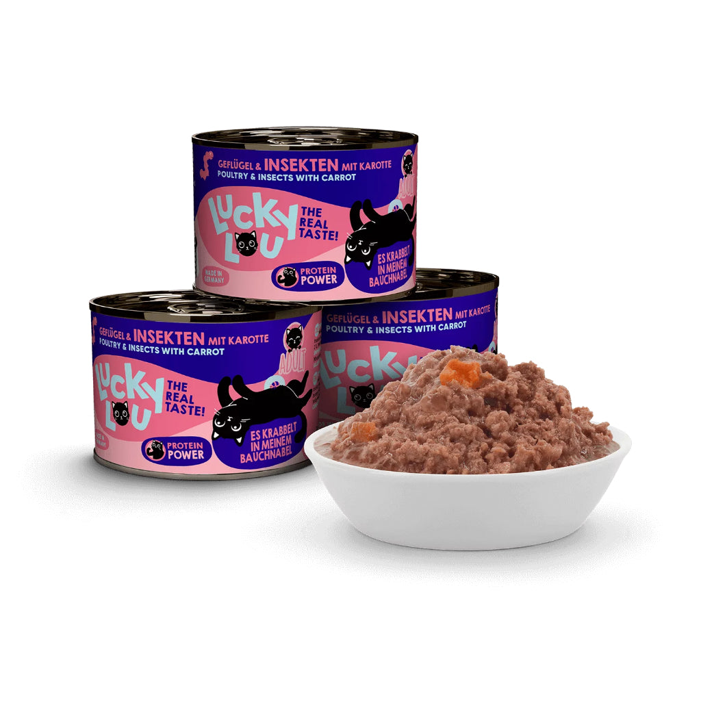 Lucky Lou Wet Food Life Stage Bundle 6*200g Complete Balanced Cat Food Made in Germany Kitten Senior