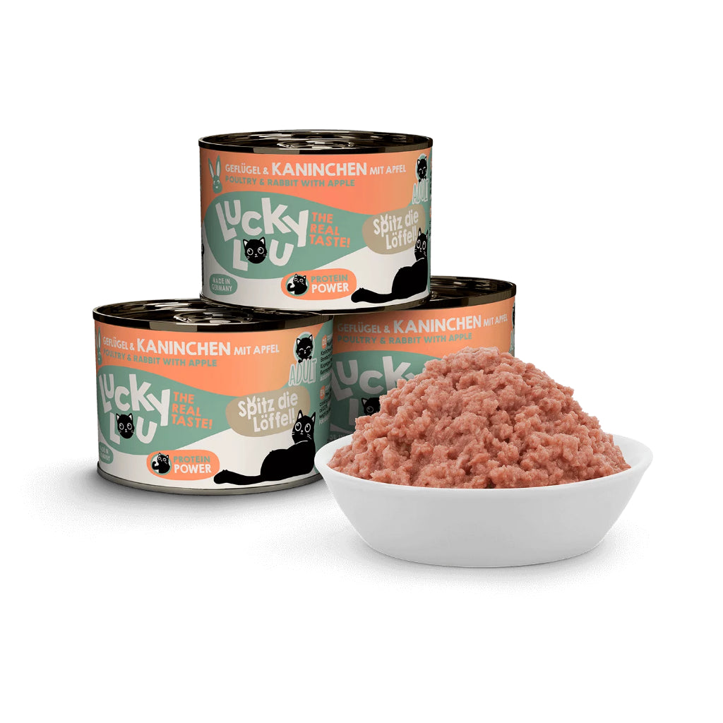 Lucky Lou Wet Food Life Stage Bundle 6*200g Complete Balanced Cat Food Made in Germany Kitten Senior